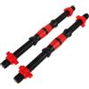 ADOCARN Barre Manubri da 40 Cm in Acciaio con Impugnatura Sicura e Antiscivolo, Kit 2 Pezzi con 4 Dadi per Allenamento Schiena in Palestra Colore Casuale