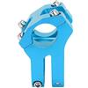 VGEBY Attacco Manubrio Bici, 25,4 X 35 Mm in Lega di Alluminio Manubrio Bici Attacco Manubrio Corto Attacco Manubrio Cavo per Mountain Bike Bici da Strada(Blu)