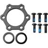 Tidevib Lega di alluminio per bici per mozzo Set di adattatori per conversione Boost anteriore 15x100mm a 110mm posteriore 12x142mm a 148mm Adattatori asse con hardware Finitura nera