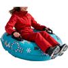 Générique Slitta da neve gonfiabile, tubo da neve in PVC robusto con corda di traino, attrezzatura da slittino invernale da 45 a 68 pollici per adulti, design renna festivo, per sci e giochi