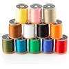 Kivivaka Kit di fili per la costruzione di mosche in nylon 140D, mosche asciutte bagnate, bobine di filo elastico compatibile con la maggior parte delle bobine, 6 o 12 colori