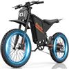 YVY Q8 Bicicletta Elettrica, Autonomia 180km, Batteria Rimovibile 60V 35Ah, Motore 200Nm, Fat Bike Elettrico, 25 MTB Elettrico, E-Bike Doppia Sospensione, Doppio Disco Idraulico, Schermo LCD