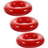 FRCOLOR Anelli Pesi per Allenamento Golf 3pezzi in Ferro Rosso per Bastoni da Golf, Facili da Usare, Migliorano la Potenza dello Swing per Principianti e Professionisti in Sessioni