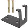 INOOMP Rastrelliera Versatile e Stabile Porta Bilancieri da Parete in Acciaio Nero per Uso Domestico e Allenamento Indoor in Palestra