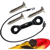 Generisch Cuscinetto per kayak, occhiello per ponti per kayak, con corda in e viti, accessorio per canoa per attività acquatiche all'aperto