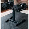 H H FITNESS Coppia di manubri regolabili da 32 kg (con supporto)
