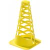 Yunmeryker Cinesini per allenamento calcio, coni allenamento velocità per agilità e slalom, materiale infrangibile in PE giallo, design cavo