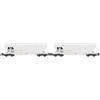 Rivarossi HR6675 ATIR-RAIL, 2-unit pack 4-axle round-sided silo wagons, grey liv
