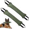 Wisebom 2 Pz Manicotto per Cani 30 cm Giocattolo per Cani Salsiccia Salsicciotto Cane Addestramento per Il Gioco Cuscino da Morso Interattivi per Cani con 2 Maniglia per l'Addestramento o per il Gioco (Verde)