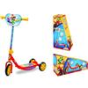 Smoby - Monopattino a 3 ruote Iron Man - Regolabile - Fino a 67 cm - Poggiapiedi antiscivolo - Dai 3 anni in su - Peso massimo 20 kg