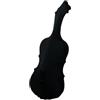getuse Copertura protettiva per violoncello in seta di latte ispessita, protezione antipolvere con chiusura a coulisse, 116 x 40 cm, nero