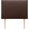 DHOME Testiera Imbottita Liscia in Similpelle Altezza 70CM Spessore 4cm e 8cm per Parete Acustica Testate Letto Pannello Fonoassorbente Camera da Letto (Similpelle Cioccolato, 90cm, Spessore 4cm)