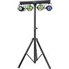 Lotronic S.A. Ibiza - DJLIGHT60 - Stativo per luci con 2 proiettori PAR RGBB e 2 MOON