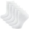 Nur Die 5 calzini da sneaker, classici, in cotone, traspiranti, morbidi, antiscivolo, taglio basso, confezione multipla, unisex