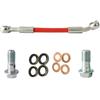 KMWSHAN Moto Tubo freno Accessori Per Moto Banjo M8/M10 Tubo Freno In Treccia Di Acciaio Inossidabile Da 30 Cm A 500 Olio Frizione 0°-28°(90cm)
