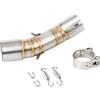 XYVRTK Terminali di scarico Tubo Collegamento collettori di Scarico Moto 51MM Slip-on Per CF MOTO 700 CLX Heritage Sport 2020-2024