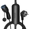 LEFANEV Tipo 2 Ricarica Auto Elettrica con Schuko, 3,6KW Caricatore EV 8/10/16 A Corrente Regolabile [6m | Monofase| IEC-62196], IP65 Wallbox per i3, ID.3, Zoe, X3 e PHEV/EV
