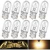 BIHEE 10 lampadine alogene T10 W5W 12V 5W 4300K per illuminazione interna, luce di parcheggio, illuminazione targa, illuminazione porta, bagagliaio, luce da lettura