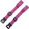 Benristraps 2 confezioni di cinghie da 25mm con clip - Cinghie regolabili per valigie, zaini, attrezzatura da campeggio, attrezzatura sportiva (rosa, 2 metri)