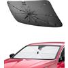 SHAOHAO Compatibile con Opel Grandland 2024 2025 2026 Parasole per Auto Parabrezza Parasole Facile Conservazione Maniglia Cordone Protezione Protezione UV Opel Grandland Accessori
