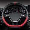 SQOGJSGZ Copri Volante Coprivolante Auto A Forma D Per Golf 7 8 Per Polo 2014-2021 Per Scirocco Per Jetta 6 2017-2021 Per Santana 2016-2021 Per Tiguan 2015-2021 Volante Cover(Rosso)