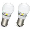 SOFOC P21W 1156 BA15S A25 Lampada LED Bianco Luce Retromarcia/Diurne Auto 6V 12V 24V 6-30V AC/DC Compatibile Luce Soffitto Camper 2Pcs