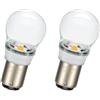 SOFOC BA15D A25 Lampada LED Bianco Caldo Luci Diurne Auto Singolo Fascio Soffitto Camper/Barca 6V 12V 24V 6-30V AC/DC 2Pcs