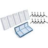 HOgardenME Kit aspirapolvere per Medion MD 18500/18600, MD18501, filtro spazzola laterale prefiltro filtri a rete parti di ricambio filtro antipolvere