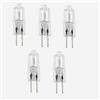 JZLBBC 5PC Lampadina Alogena G4 JC 24V 20W Bianco Caldo Lampadina Trasparente G4 Halogen Dimmerabile,35W