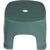 BATHVEVE Sgabello Bagno in Plastica Antiscivolo per Adulti e Sgabellino per WC Design Impilabile Resistente e Stabile Verde Piccolo