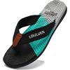 CELANDA Infradito Uomo Estate Adulto Flip Flop Ciabatte Mare e Piscina Leggere Comode Sandali da Spiaggia,A Verde 40 EU