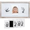 Pearhead Babyprints - Cornice rustica per ricordi del bambino, decorazione per la cameretta dei bambini, impronta delle mani e dei piedi del bambino, in legno rustico