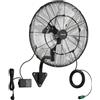 VEVOR Ventilatore da Parete Industriale, 505 mm, Ventilatore Oscillante a Muro con Nebulizzazione, IP44, 3 Velocità, Telecomando, Flusso d'Aria Potente, per Officine, Garage e Ambienti Commerciali