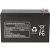 Akkuman.de Akkutechnik vom Fachmann Multipower MPL1234H-V0 - Batteria al piombo, 12 V / 8,5 Ah