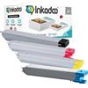 Inkadoo Toner per Samsung CLTK809SELS/809 contiene 4 cartucce toner multipack compatibile MultiXpress C9301 Series CLX-9301 NA MultiXpress C9251N, ca. 65.000 pagine di toner