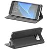 Partner Tele Smart Book Custodia A Libro Poket Silicone Flip Cover Case Colore Black Per Samsung Galaxy S22 Ultra, Sm-s908