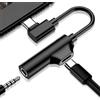 Generico Adattatore Jack and Charger - Adattatore auricolare Stereo Sound | Carica rapida con la migliore esperienza di ascolto. | Dispositivi USB 'adattatore auricolare Digital Audio