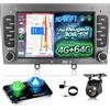 ETLFUCyber 4G+64G Autoradio per Peugeot 308 408 2007-2015 con Senza Fili Carplay e Android Auto, 9 Pollici Android Stereo Auto con WiFi/GPS/Bluetooth 5.0/FM RDS