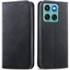 MOJIA Cover per Motorola Edge 60 Fusion/Edge 60, Custodia Folio Portafoglio in Pelle PU [chiusura magnetica], Case a Libro con Guscio Interno in TPU, Supporto per Carte.. Nero