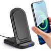 YIIFELL 15w Caricatore Wireless per iPhone, Ricarica Wireless per Samsung Galaxy S26/S25/S24/S23/S22/S22+/S21/S20/S10/S9/S8/S7 Note 20, Base di Ricarica per iPhone 17/Air/16/15/14/13/12/11/X/XS/XR/8/8 Plus