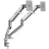Ranqer - Supporto per monitor Pro con braccio doppio - Bianco