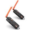 WELUSOPU HDMI Wireless, Espandibile Fino A 6 Ricevitori, Trasmettitore & Ricevitore, Ingresso 4K/Uscita 1080P Full HD, 5G/2.4G Fino A 50 M, Plug & Play Senza Wi-Fi, Per PC, Telecamera a TV, Proiettore