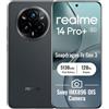 realme 14 Pro+ 5G Smartphone 8+256GB,Grigio Camoscio,Schermo 6.83 pollici,Refresco a 120Hz,Ricarica Rapida 80W,Batteria 5130mAh,Fotocamera da 108MP,Piattaforma mobile Qualcomm Snapdragon 7s Gen 3,IP69