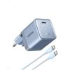 UGREEN Nexode Air 65W Caricatore USB C Ricarica Rapido GaN II Alimentatore con Cable Type C Compatibile con MacBook Pro Air iPad iPhone 17 Air Pro Max 16 15 14 13 Galaxy S26 25 Pixel 10 (Blu)