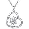 YFN Collana per violino in argento Sterling 925, con ciondolo a forma di violino, per studenti, laurea, regalo per musicisti, gioielli per ragazze e violino