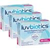Luv Biotics Pastiglie di ciliegie senza zucchero con probiotici dentali, xilitolo e aloe vera, combatte l'alitosi, la bocca secca e supporta la salute delle gengive, 3 x 30 pastiglie