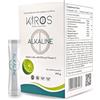 Kiros Diet KIROS ALKALINE - Potassio, Magnesio, Calcio, FOS e Vitamina C - Gusto Lime | Sali Minerali Alcalinizzanti per l'Equilibrio Acido-Base - Integratore Rimineralizzante senza Zucchero - 30 Bustine da 7g