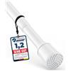 MEISENBERG Bastoni Tende a Pressione 120-170cm, Bianco, Ø 32 mm, Bastone Telescopico Tenda Estensibile per Tendaggi, Doccia, Aperture Delle Porte e Armadio