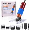 BESGEER 200W Tosatappeti Elettrico per pistola da tufting, Tufting Trimmer con 2 Lame per la Riparazione di Tappeti, Taglierina per trapuntatura adatto al Fai da Te e alla Cura degli Animali