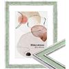 WANDStyle cornice foto legno 15x21 cm, cornici A5 da parete, cornice vintage 21x15 cm, portafoto da parete A5, cornici foto verde chiaro per appendere e posizionare, Photo Frame H460 - Made in Germany
